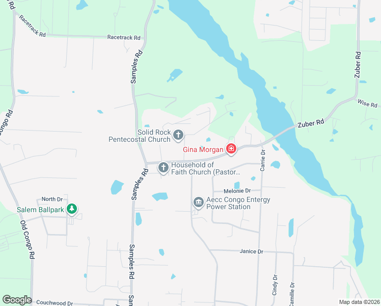 map of restaurants, bars, coffee shops, grocery stores, and more near 7797 Zuber Road in Benton
