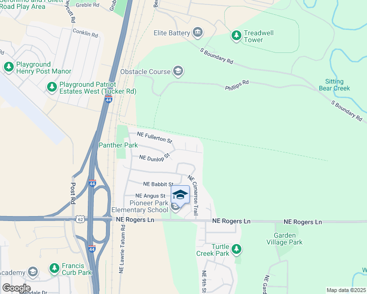 map of restaurants, bars, coffee shops, grocery stores, and more near 3502 Silcott Circle in Lawton