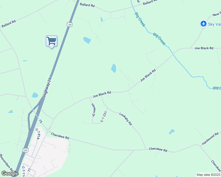 map of restaurants, bars, coffee shops, grocery stores, and more near 566 Joe Black Road in Pelzer