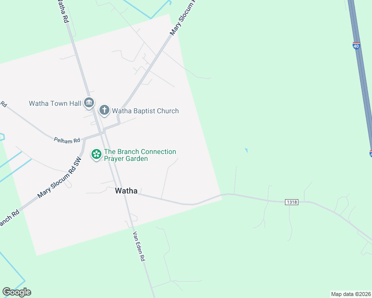 map of restaurants, bars, coffee shops, grocery stores, and more near 191 Brinkley Lane in Watha