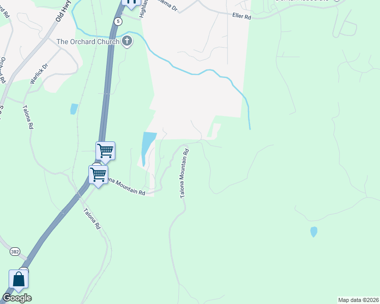 map of restaurants, bars, coffee shops, grocery stores, and more near 611 Talona Mountain Road in Ellijay