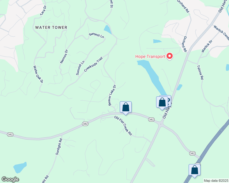 map of restaurants, bars, coffee shops, grocery stores, and more near 196 Beaver Lake Drive in Ellijay