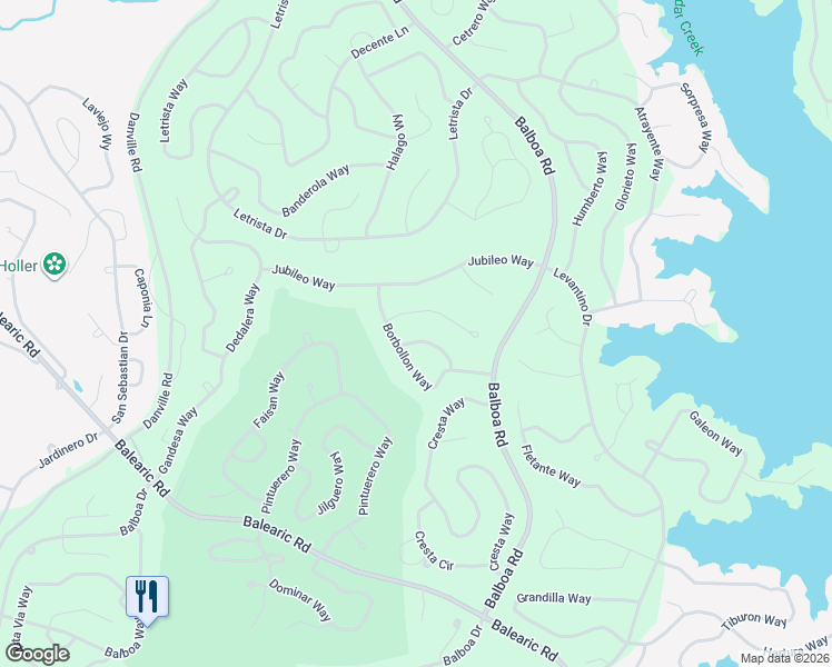 map of restaurants, bars, coffee shops, grocery stores, and more near 7 Borbollon Circle in Hot Springs Village