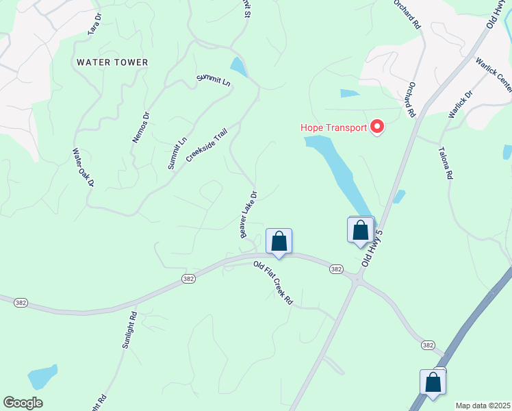map of restaurants, bars, coffee shops, grocery stores, and more near 196 Beaver Lake Drive in Ellijay