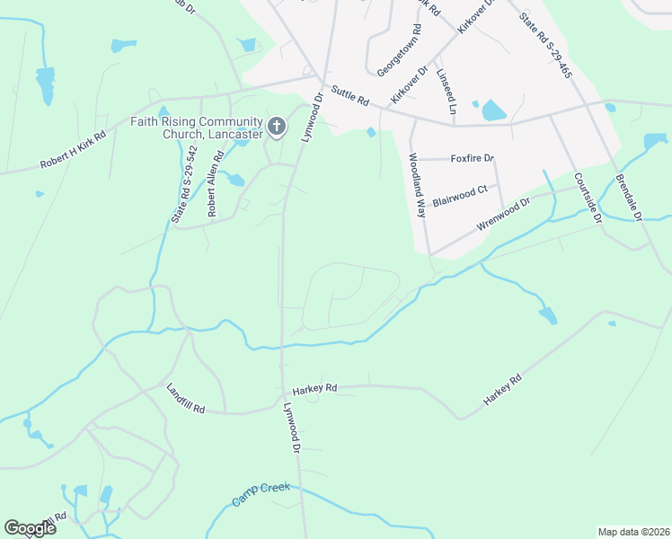 map of restaurants, bars, coffee shops, grocery stores, and more near 1551 Foxbrook Circle in Lancaster