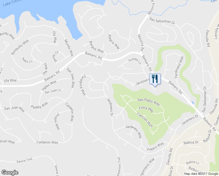 map of restaurants, bars, coffee shops, grocery stores, and more near 7 Zaragoza Lane in Hot Springs