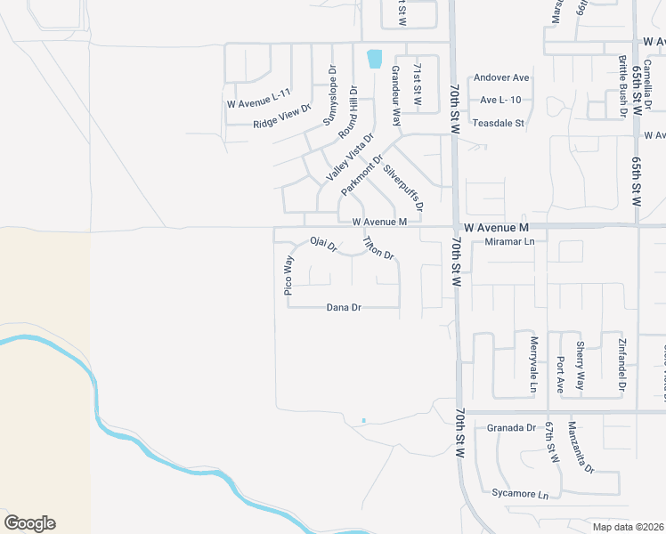 map of restaurants, bars, coffee shops, grocery stores, and more near 41904 Tucson Court in Palmdale