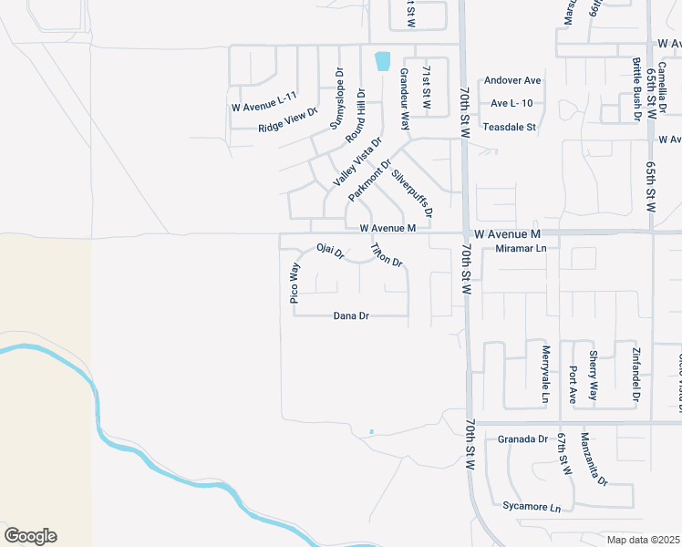 map of restaurants, bars, coffee shops, grocery stores, and more near 41903 Tucson Court in Palmdale