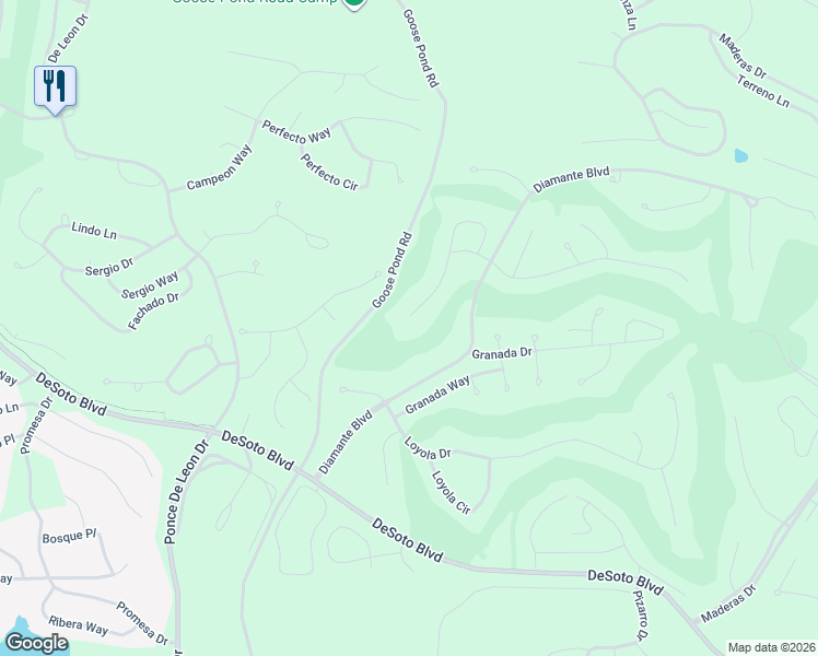 map of restaurants, bars, coffee shops, grocery stores, and more near 36 Darro Way in Hot Springs Village