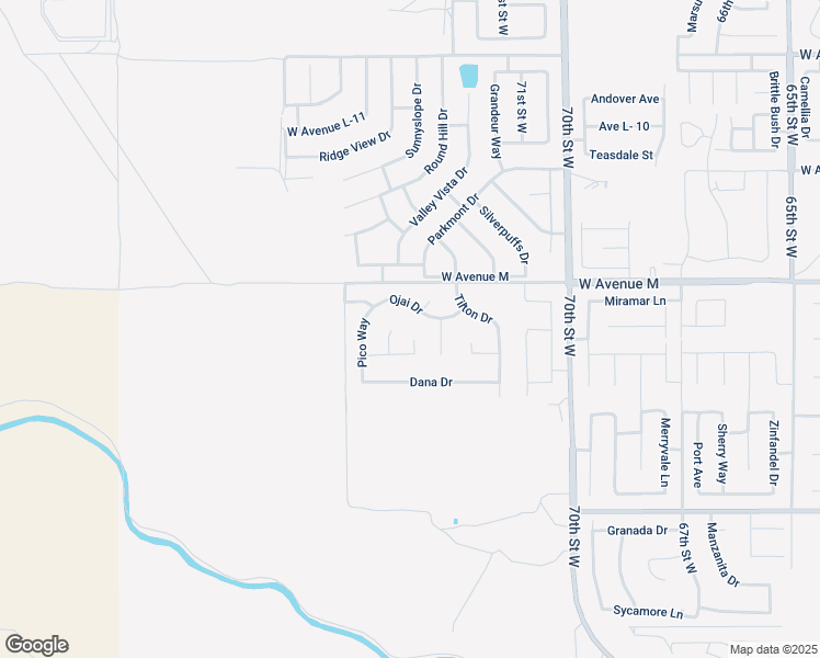 map of restaurants, bars, coffee shops, grocery stores, and more near 41903 Tucson Court in Palmdale