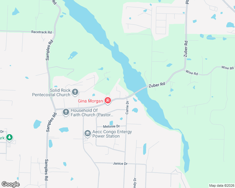 map of restaurants, bars, coffee shops, grocery stores, and more near 8237 Zuber Road in Benton