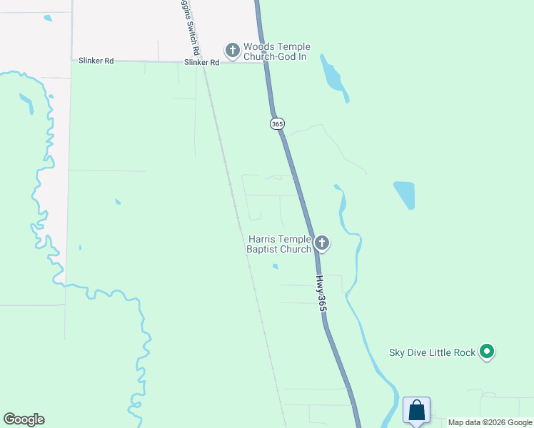 map of restaurants, bars, coffee shops, grocery stores, and more near 11618 Luther Lane in Little Rock
