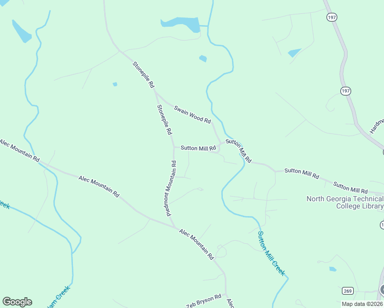 map of restaurants, bars, coffee shops, grocery stores, and more near 300-362 County Road 185 in Clarkesville