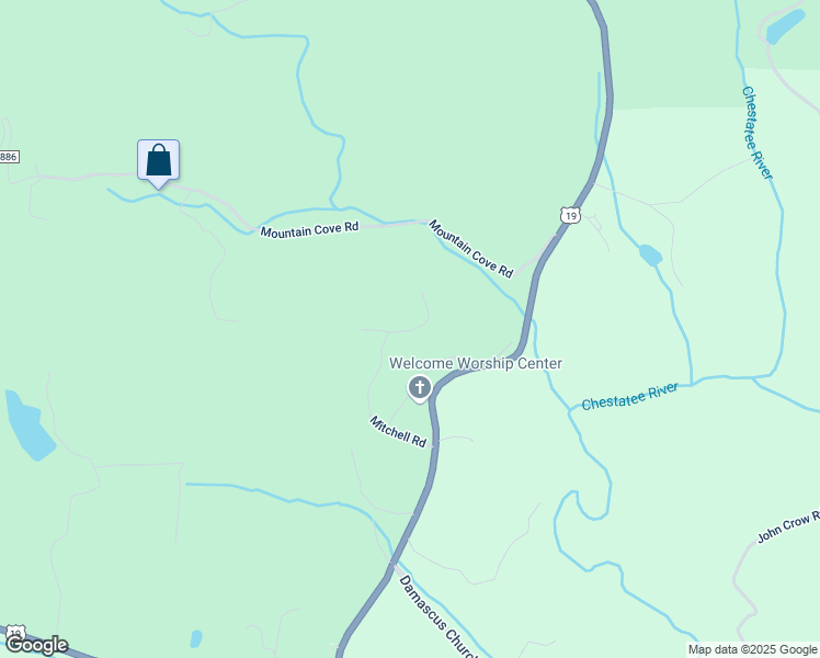 map of restaurants, bars, coffee shops, grocery stores, and more near 56 View Road in Dahlonega