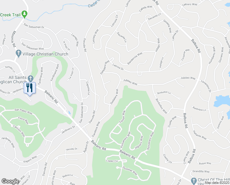 map of restaurants, bars, coffee shops, grocery stores, and more near 46 Dedalera Way in Hot Springs Village