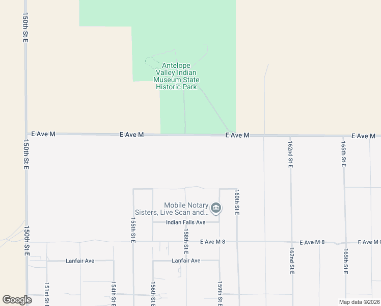 map of restaurants, bars, coffee shops, grocery stores, and more near 158TH Shadowcrest Drive in Lake Los Angeles