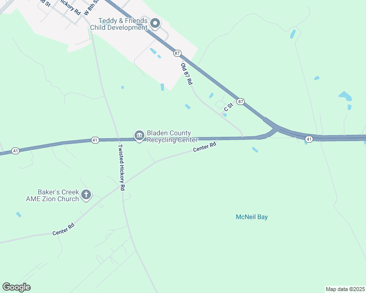 map of restaurants, bars, coffee shops, grocery stores, and more near Center Road in Elizabethtown