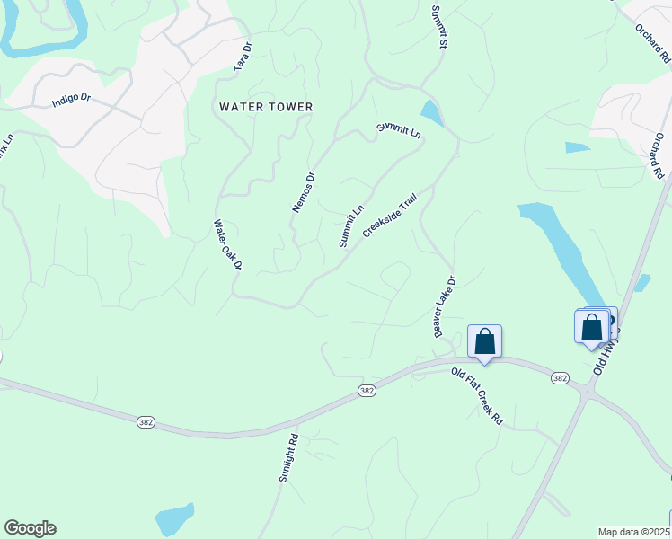 map of restaurants, bars, coffee shops, grocery stores, and more near 1015 Summit Lane in Ellijay