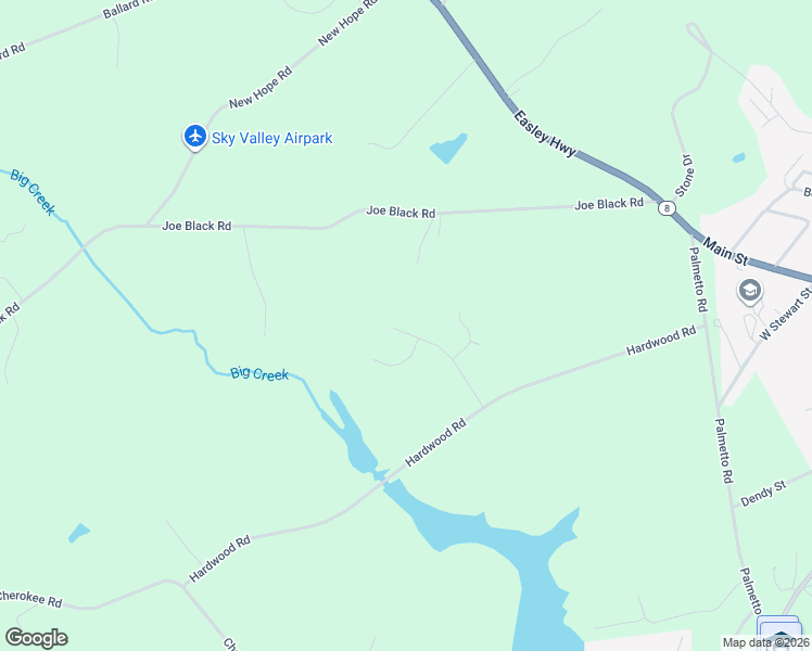 map of restaurants, bars, coffee shops, grocery stores, and more near 116 Jena Leigh Drive in Pelzer