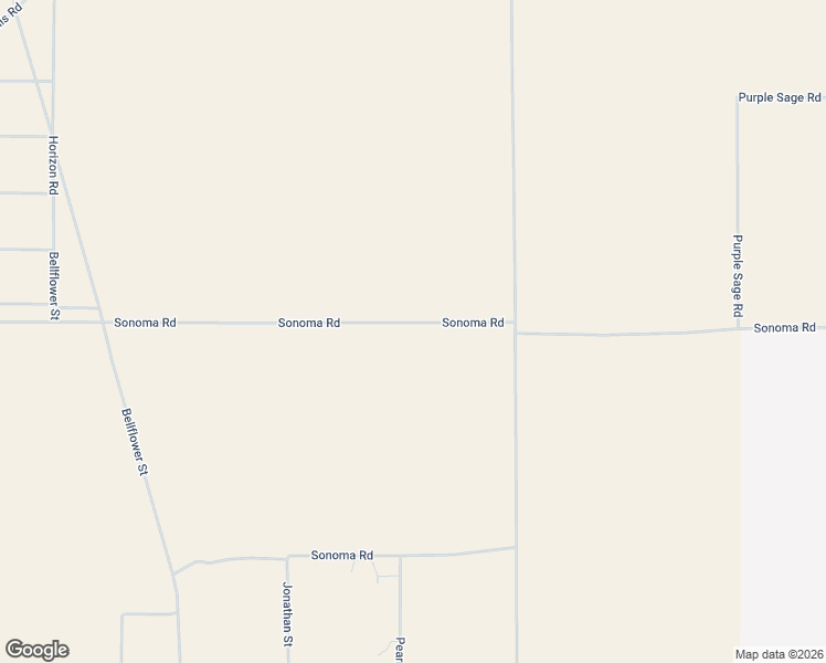 map of restaurants, bars, coffee shops, grocery stores, and more near Sonoma Road in Adelanto