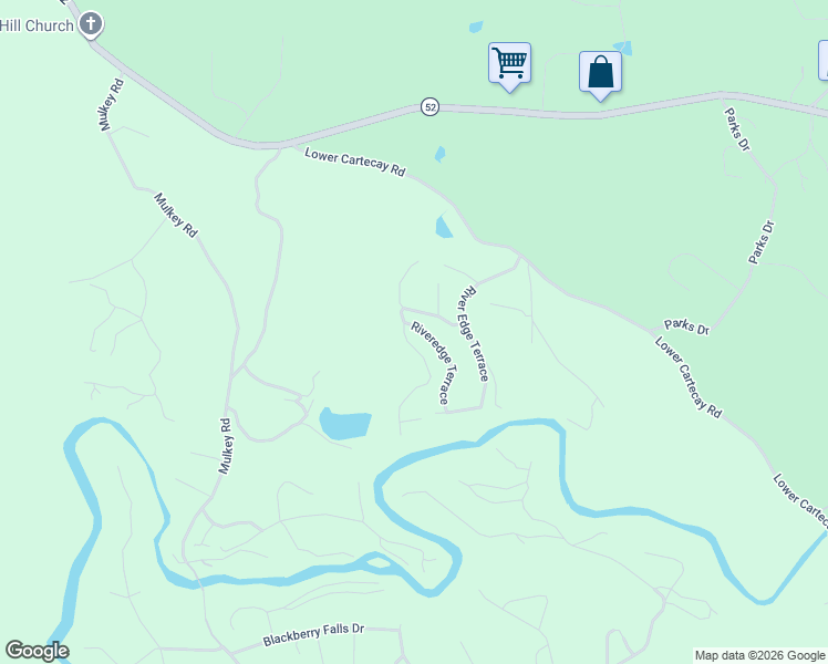 map of restaurants, bars, coffee shops, grocery stores, and more near 105 West Riveredge Drive in Ellijay