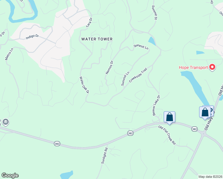 map of restaurants, bars, coffee shops, grocery stores, and more near 363 Nemos Drive in Ellijay