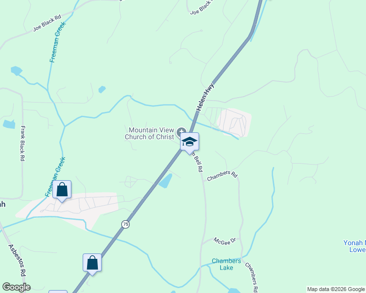 map of restaurants, bars, coffee shops, grocery stores, and more near 38 Thurmond Road in Cleveland