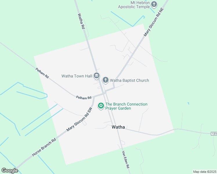 map of restaurants, bars, coffee shops, grocery stores, and more near 41 Mary Slocum Road Northeast in Watha