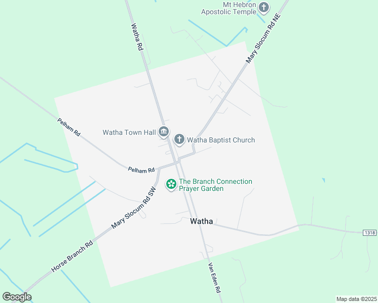 map of restaurants, bars, coffee shops, grocery stores, and more near 41 Mary Slocum Road Northeast in Watha