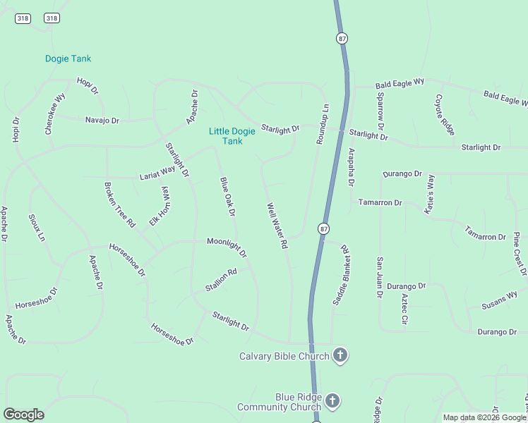 map of restaurants, bars, coffee shops, grocery stores, and more near 322 Well Water Road in Happy Jack