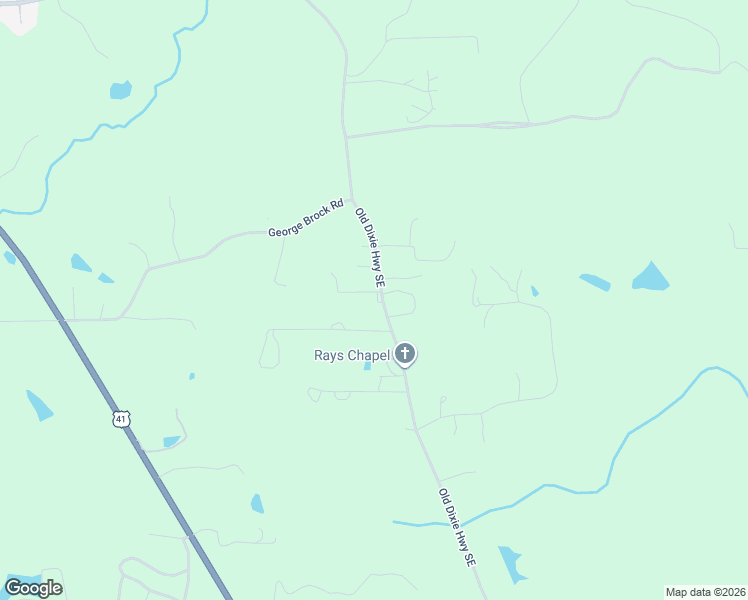 map of restaurants, bars, coffee shops, grocery stores, and more near 111 Merlin Way in Dalton