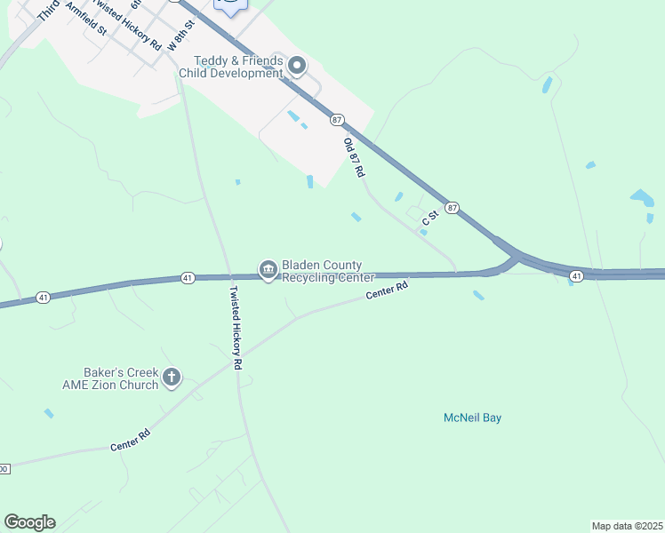 map of restaurants, bars, coffee shops, grocery stores, and more near 6544 North Carolina 41 in Elizabethtown