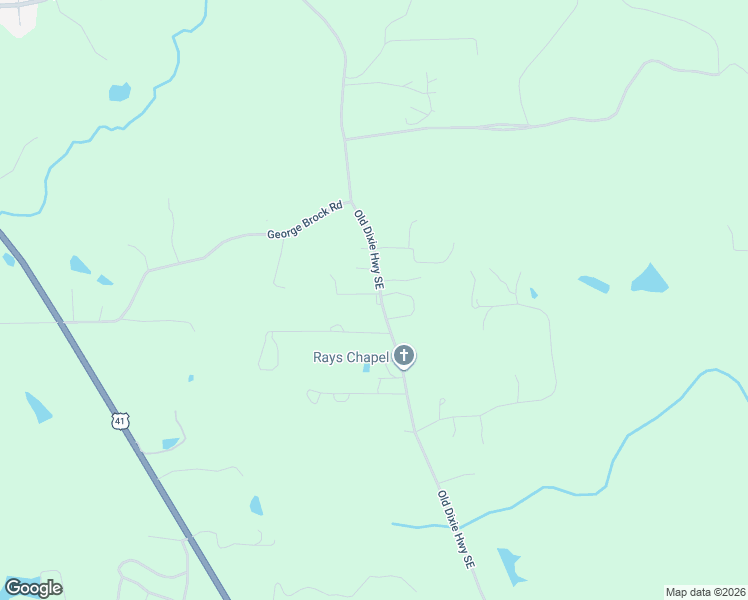 map of restaurants, bars, coffee shops, grocery stores, and more near 111 Merlin Way in Dalton