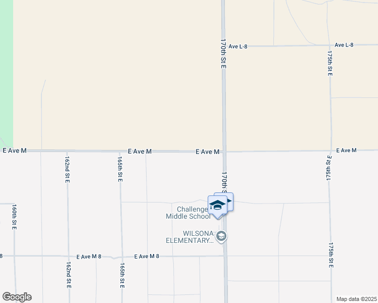 map of restaurants, bars, coffee shops, grocery stores, and more near 16801 East Avenue M in Lake Los Angeles