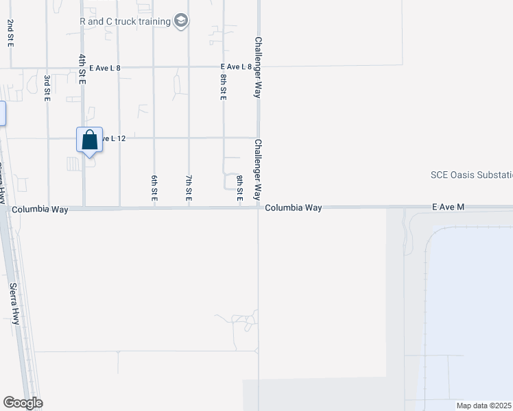 map of restaurants, bars, coffee shops, grocery stores, and more near 999 East Avenue M in Lancaster