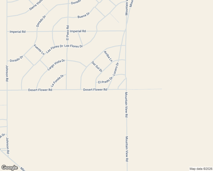 map of restaurants, bars, coffee shops, grocery stores, and more near El Prado Drive in San Bernardino County