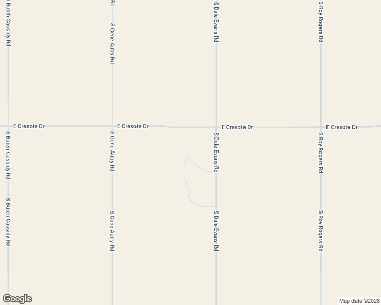 map of restaurants, bars, coffee shops, grocery stores, and more near 20063 South Dale Evans Road in Yucca