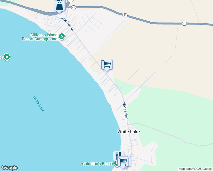 map of restaurants, bars, coffee shops, grocery stores, and more near 798 White Lake Drive in Elizabethtown