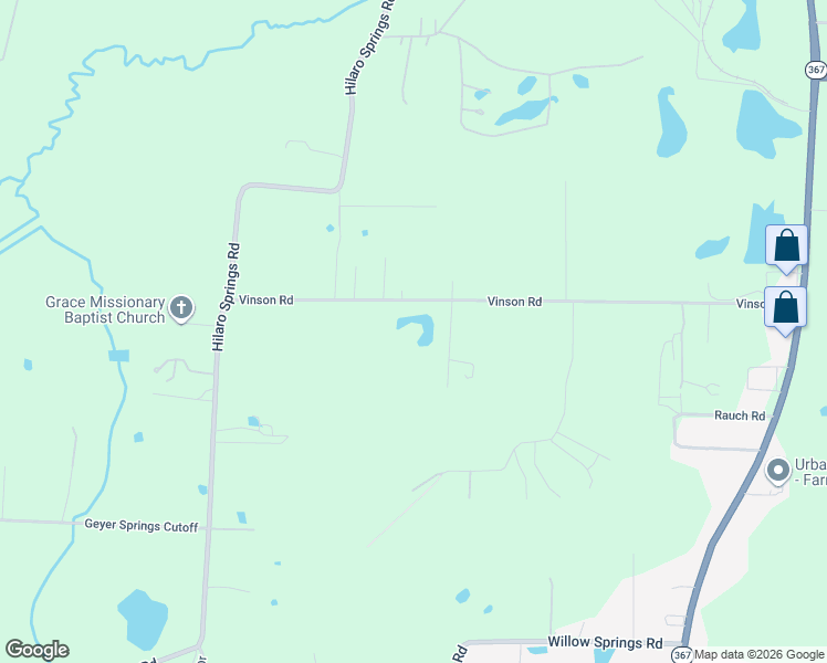 map of restaurants, bars, coffee shops, grocery stores, and more near 3721 Vinson Road in Little Rock
