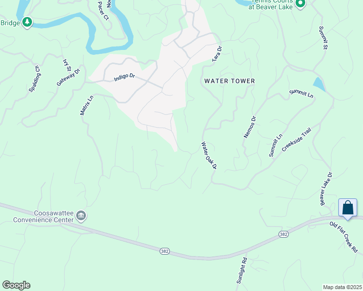 map of restaurants, bars, coffee shops, grocery stores, and more near 1249 Villa Drive in Ellijay