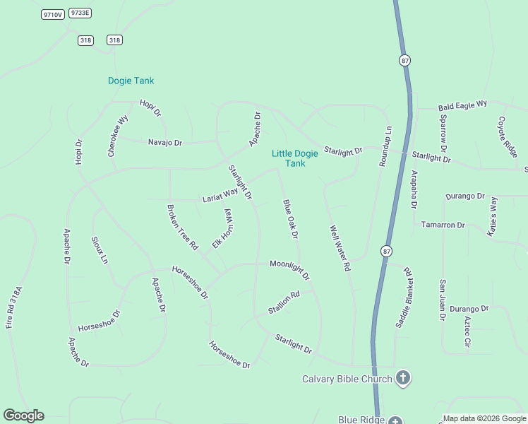 map of restaurants, bars, coffee shops, grocery stores, and more near 4449 Star Shine Circle in Happy Jack