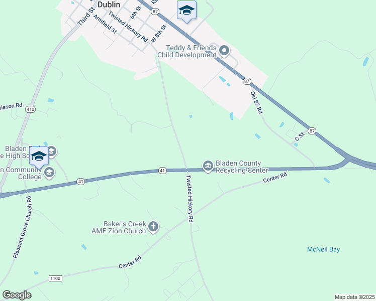 map of restaurants, bars, coffee shops, grocery stores, and more near 819 Twisted Hickory Road in Elizabethtown