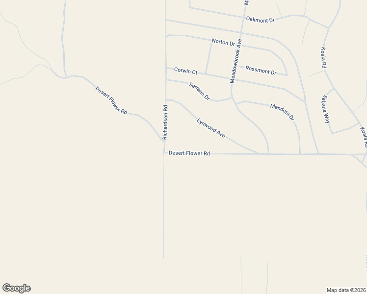 map of restaurants, bars, coffee shops, grocery stores, and more near 9028 Desert Flower Road in Adelanto