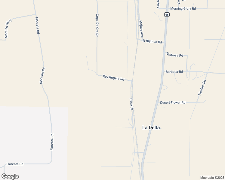 map of restaurants, bars, coffee shops, grocery stores, and more near 14433 Roy Rogers Road in Oro Grande