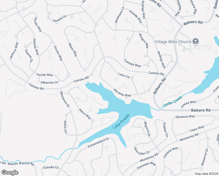 map of restaurants, bars, coffee shops, grocery stores, and more near 34 Alicante Way in Hot Springs