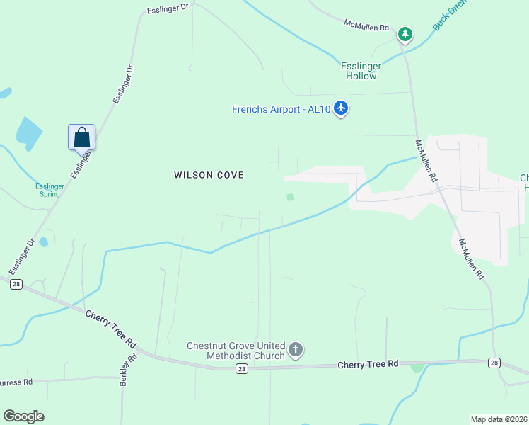 map of restaurants, bars, coffee shops, grocery stores, and more near 320 Joe Cross Road in Gurley