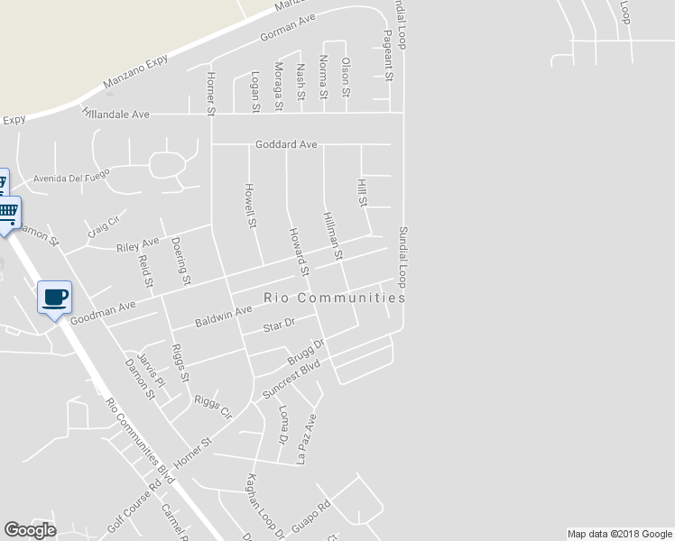 map of restaurants, bars, coffee shops, grocery stores, and more near 413 Godfrey Avenue in Belen