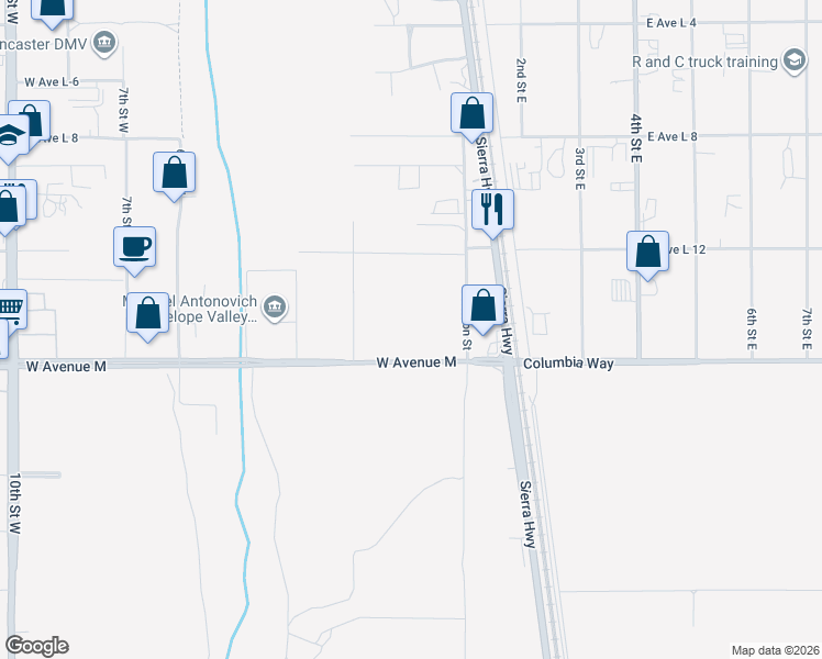 map of restaurants, bars, coffee shops, grocery stores, and more near in Lancaster