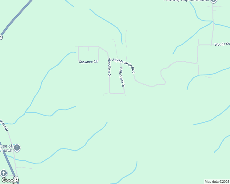 map of restaurants, bars, coffee shops, grocery stores, and more near 101-117 Mountain Brook Drive in Scottsboro