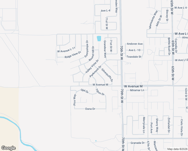 map of restaurants, bars, coffee shops, grocery stores, and more near 42060 Parkmont Drive in Quartz Hill